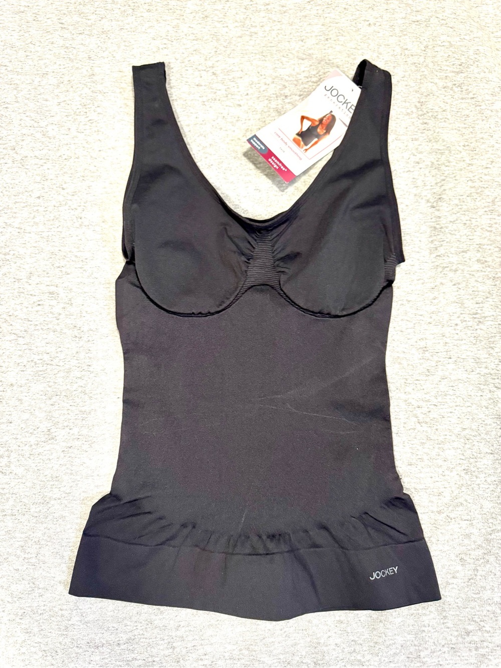 Jockey Women's Black Shaping Tank Swim Top Small NWT
